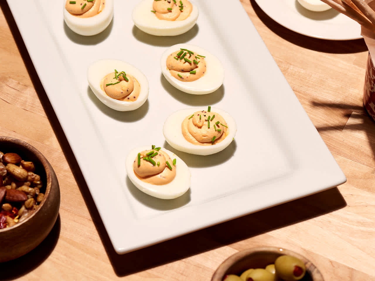Sriracha Deviled Eggs