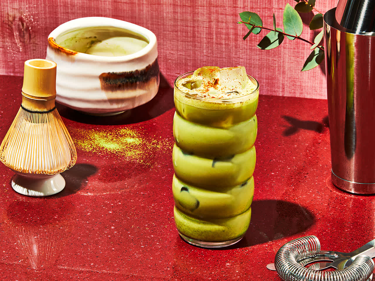 Iced Maple Apple Butter Matcha
