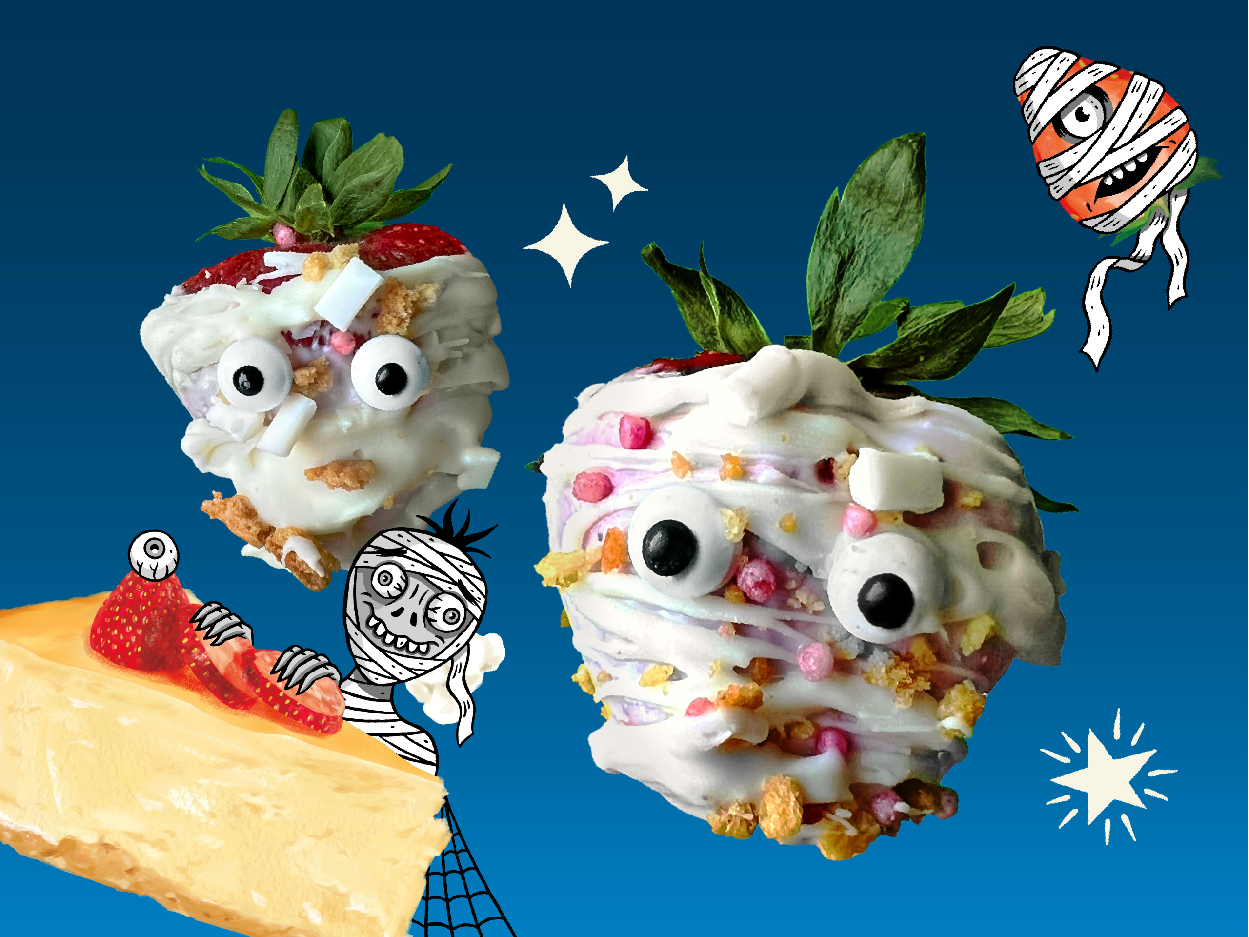 Desserts | Strawberry Yogurt Mummies | Chobani®