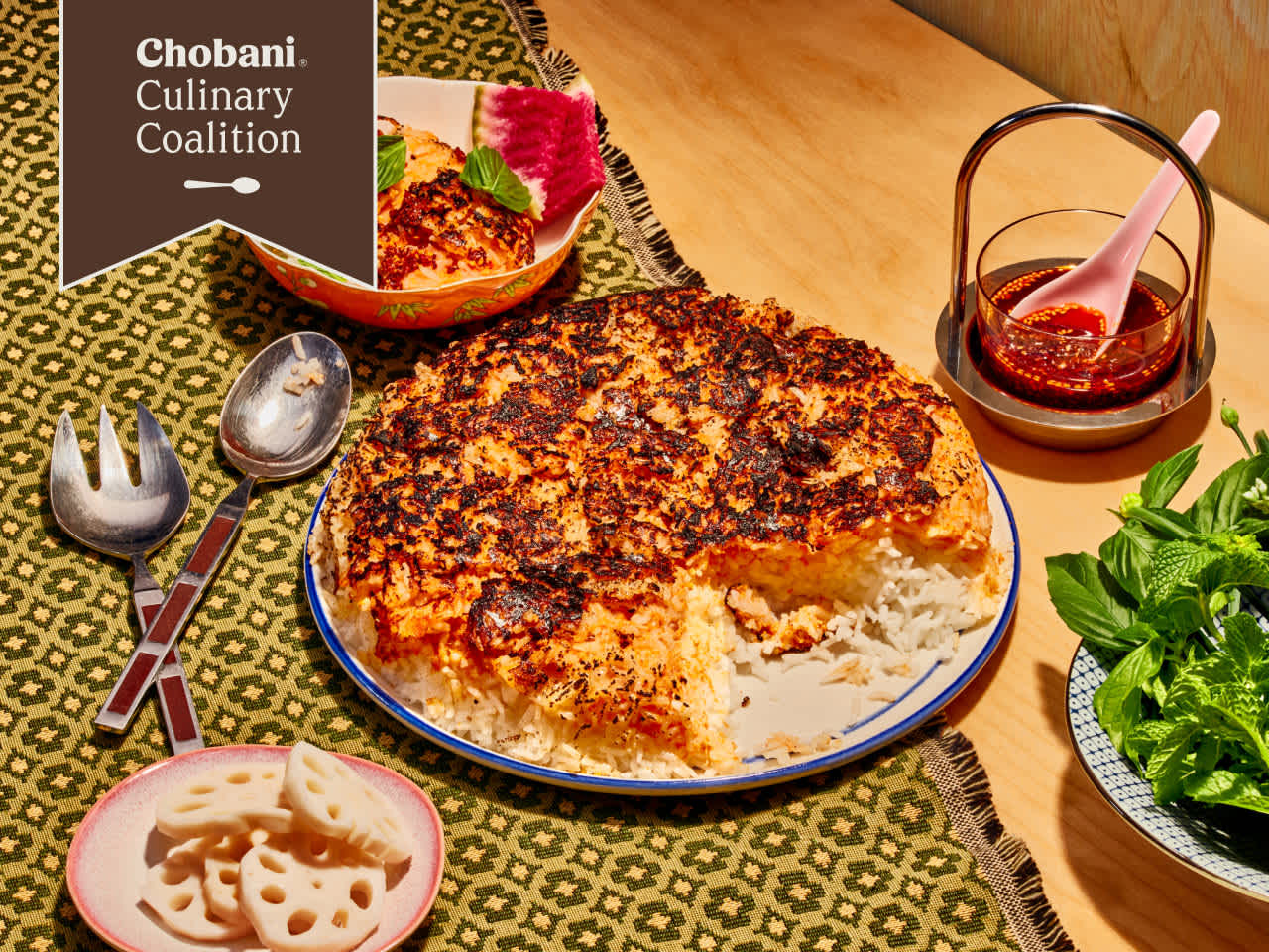 Chinchakriya's Crispy Coconut Yogurt Gochujang Rice