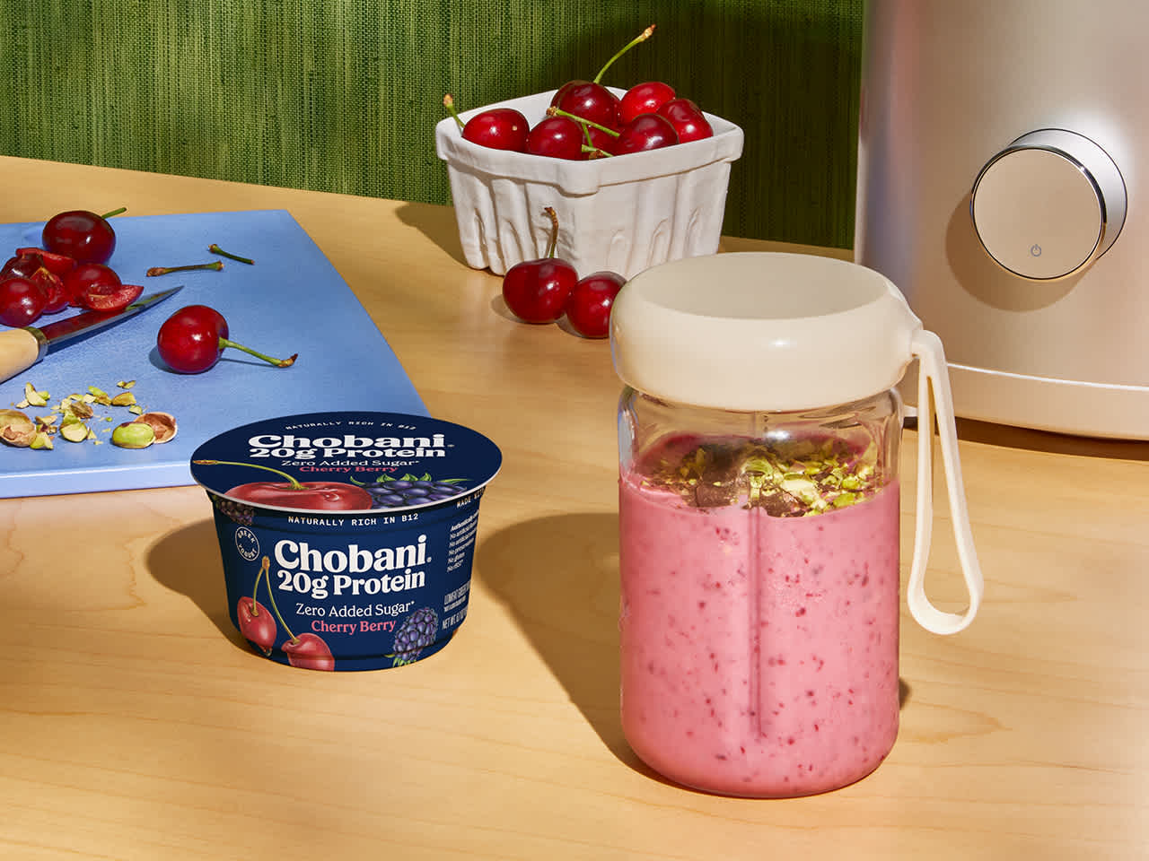 Cherry Berry High Protein Smoothie 