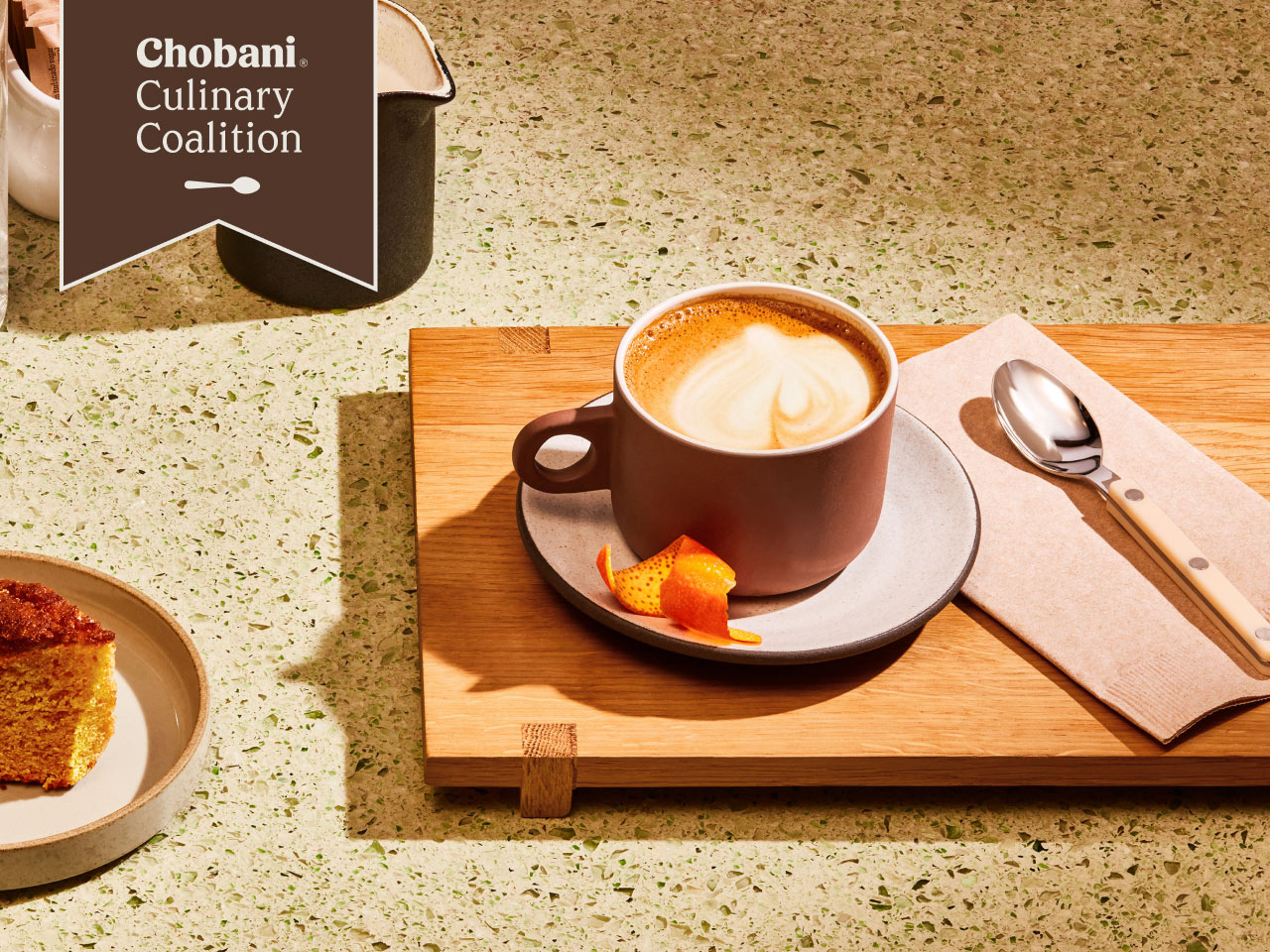 Culinary Coalition | Anthony's Citrus Honeybee Latte | Chobani®