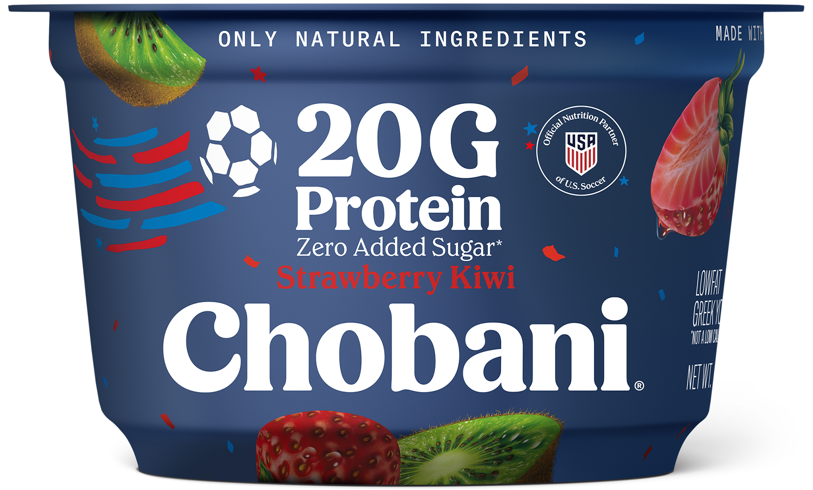 20g High Protein Greek Yogurt Strawberry Kiwi