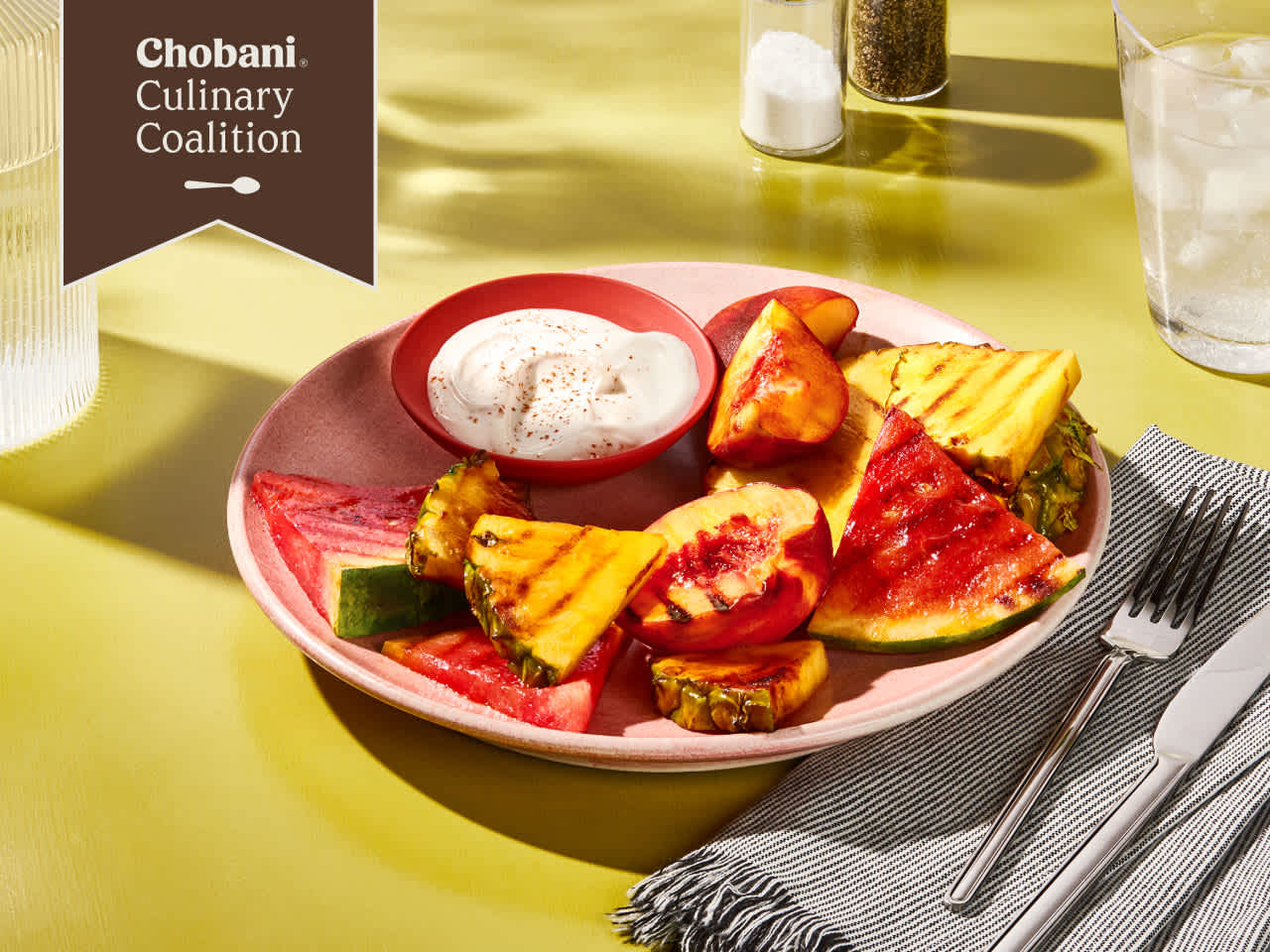 Natasha's Grilled Fruit with Cinnamon Sugar Dip