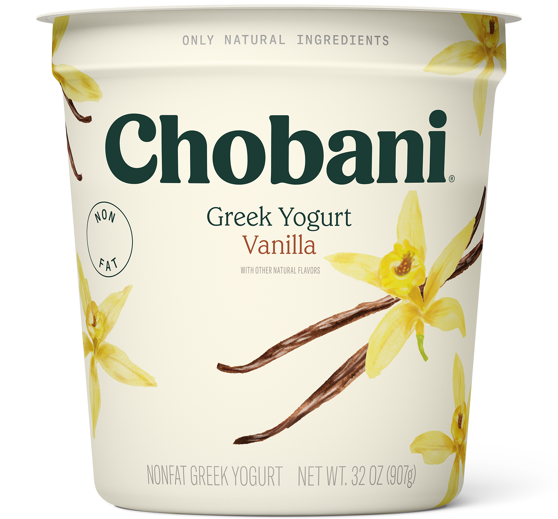 Great Value Greek Vanilla Nonfat Yogurt, 32 oz Tub (Plastic Container)