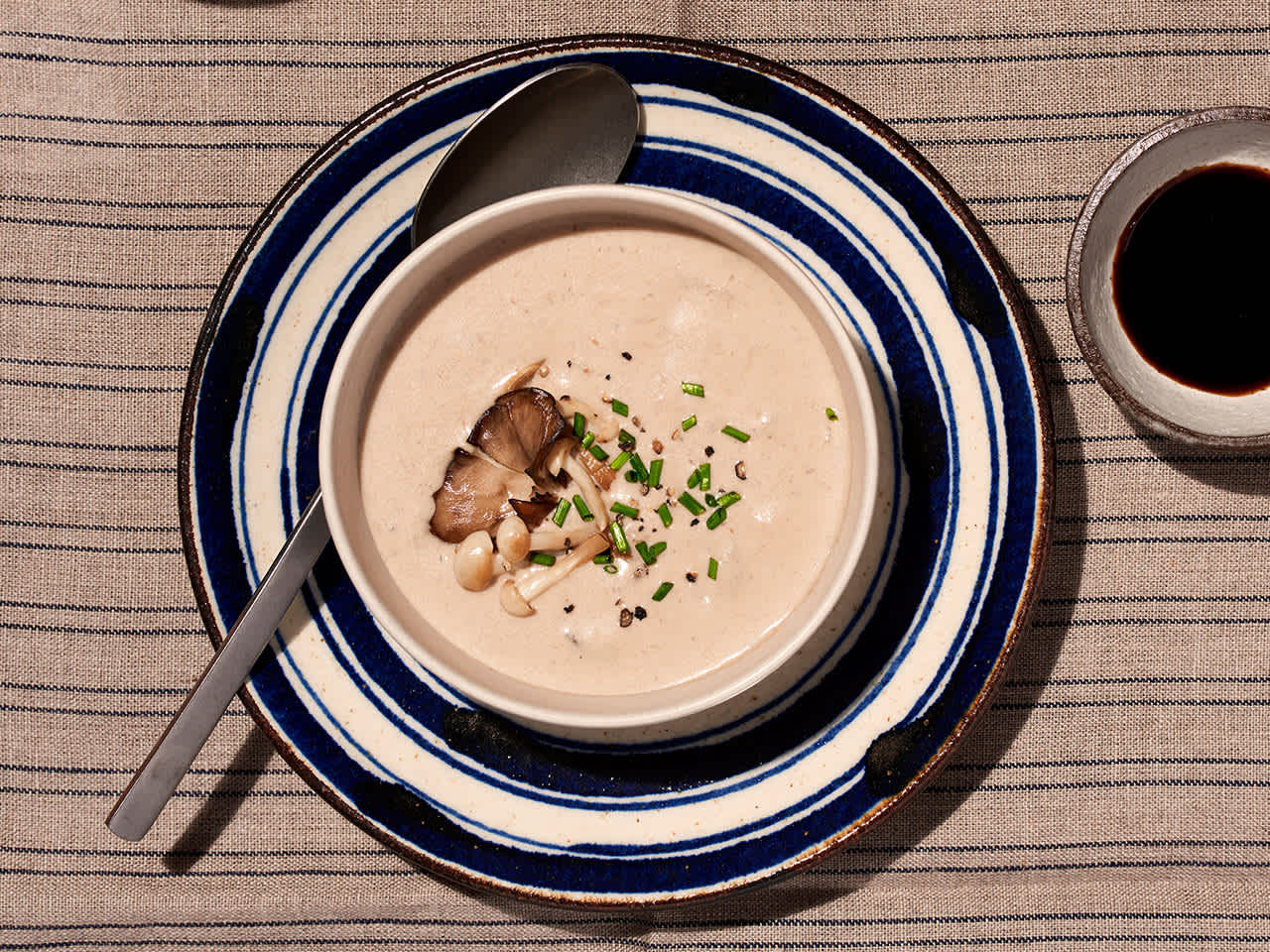 Creamy Miso Mushroom Soup