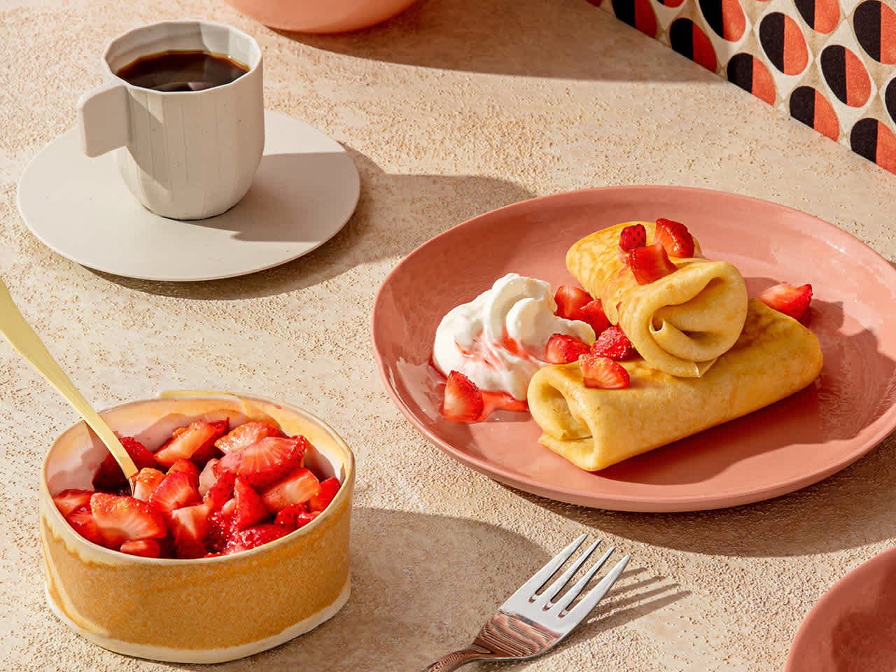 Strawberry Blintzes