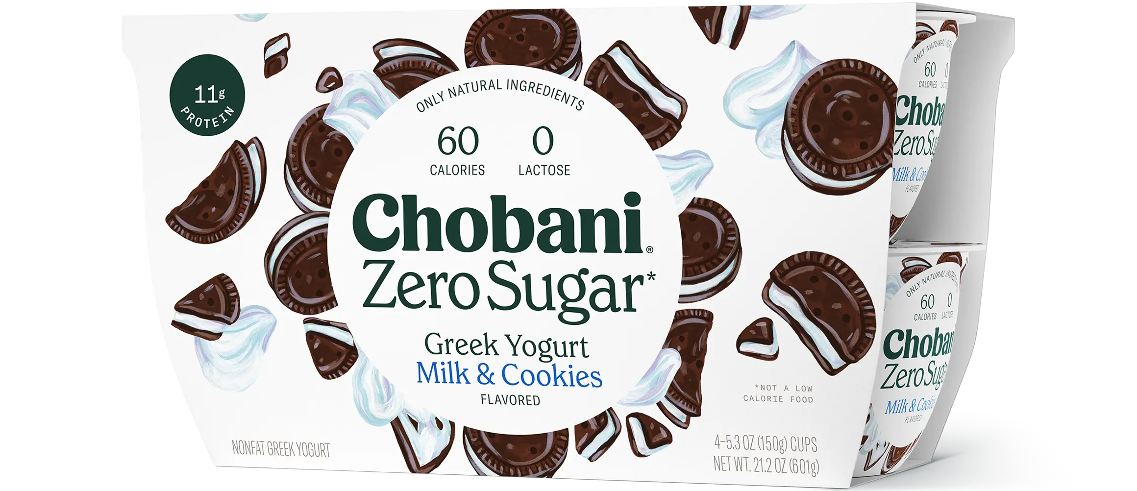 Chobani with Zero Sugar, Sugar Free Greek Yogurt, Vanilla, 5.3 oz