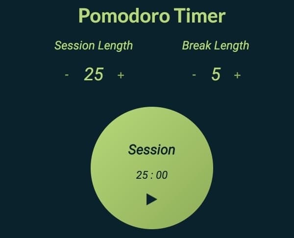 Version 1.0 of my Pomodoro Timer