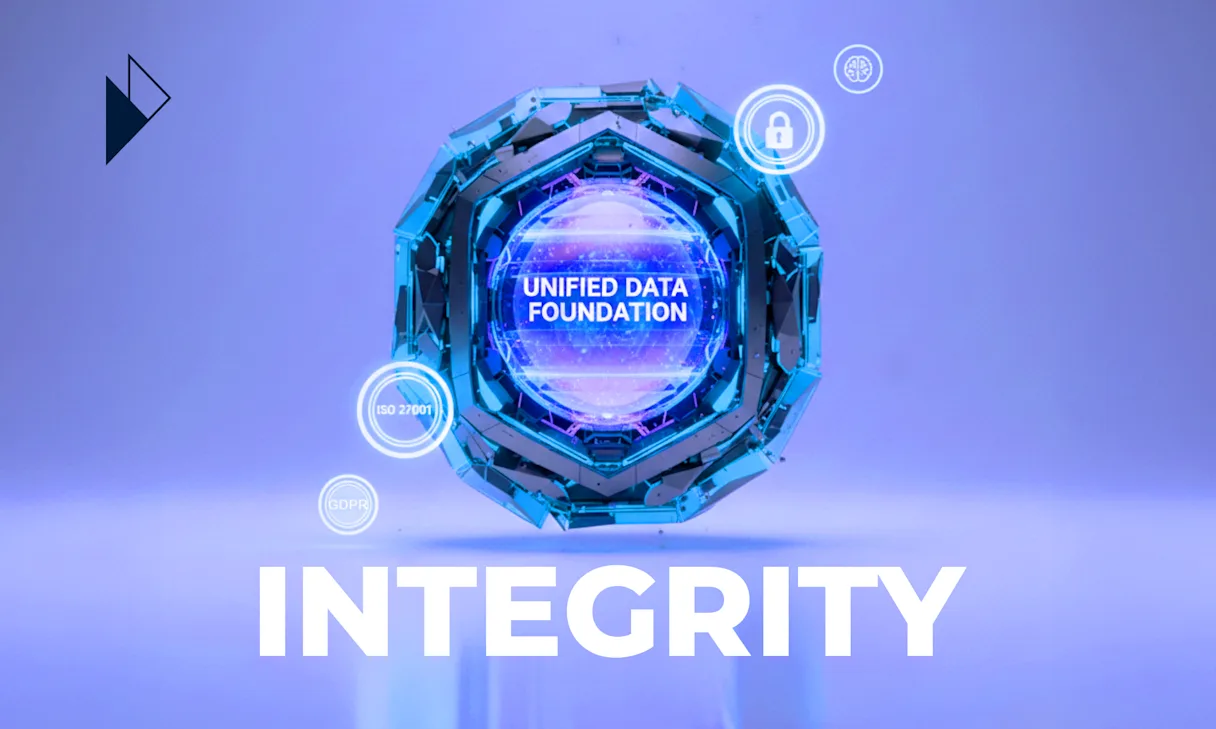 Accessible Image Meta Description and Summary An image titled "INTEGRITY" shows a secure, futuristic core labeled "UNIFIED DATA FOUNDATION." It is surrounded by icons for GDPR, ISO 27001, security, and AI, visualizing the article's solution of a compliant platform that protects data integrity and enables future AI.
Article Summary: Dropshippers' fragmented app stacks create a "compliance time bomb" with massive security/GDPR risks and "dirty data." The solution is a unified, ISO 27001-certified platform. This creates a secure, pristine data foundation, solving today's risks and enabling tomorrow's AI.