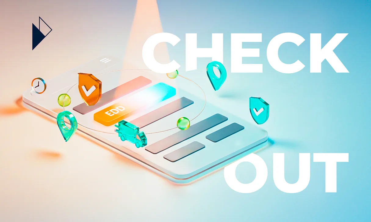 A stylized image of an e-commerce checkout on a smartphone, with the words "CHECK OUT" framing the scene. The screen features a prominent orange button labeled "EDD" (Estimated Delivery Date) surrounded by 3D icons for security, location, and shipping. This visual highlights the article's core argument that a clear, trustworthy EDD is the central element of a high-converting checkout experience that builds customer trust.
Article Summary: The article argues that the Estimated Delivery Date (EDD) at checkout is the most critical trust signal in AI Commerce. Vague delivery windows deter both human shoppers and AI agents, leading to high cart abandonment. The solution is an AI-powered checkout that delivers specific, accurate delivery promises, which builds trust, improves conversion rates, and creates a sustainable competitive advantage.