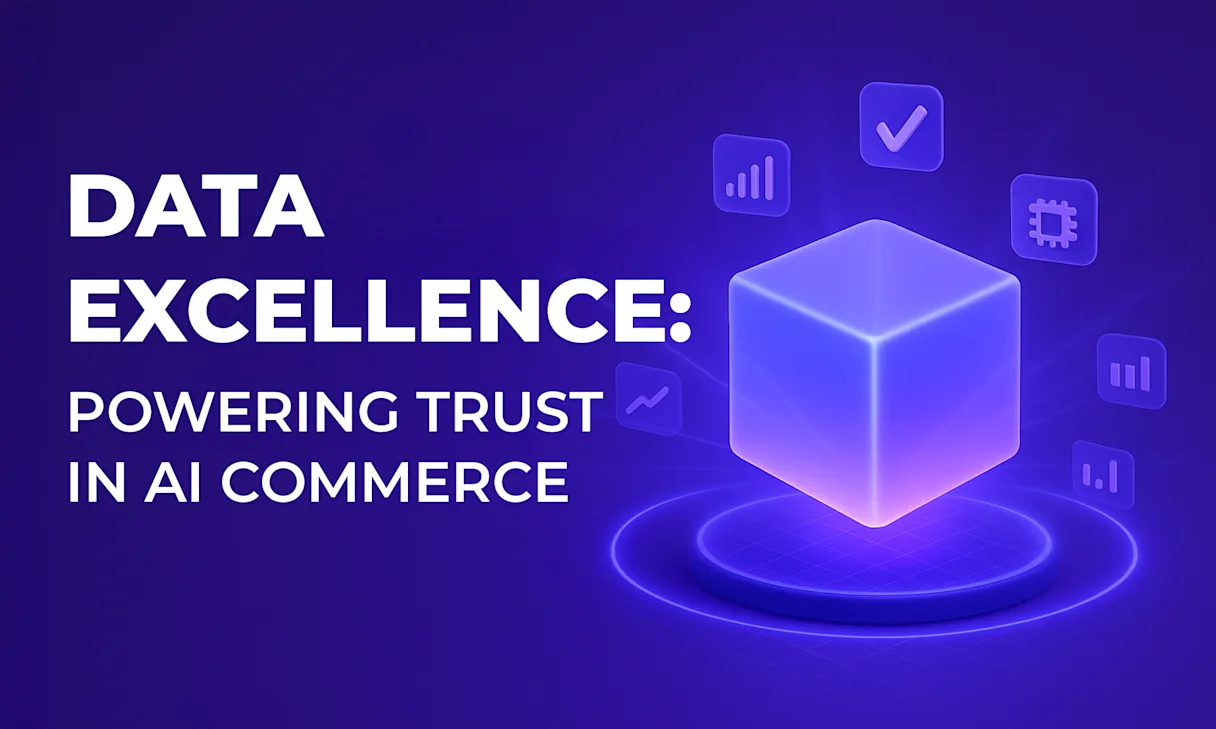 Image Description
The image displays a glowing blue cube, symbolizing the solid "data foundation for AI" that is crucial for trustworthy AI in e-commerce logistics. The title, "Data Excellence: Powering Trust in AI Commerce," is written beside it. This visual represents the article's central theme: that a commitment to clean, high-quality, and comprehensive data is essential to build reliable AI solutions that businesses can trust in the AI Commerce era.
Article Summary
In the current era of AI Commerce, the effectiveness of any AI system depends entirely on the quality of the data it consumes. Many businesses face a "'garbage in, garbage out' AI results" crisis, where poor data quality leads to unreliable predictions, a lack of trust in AI tools, and significant financial losses.
This article explains why a foundation built on clean, high-quality, and comprehensive logistics data is essential for superior and trustworthy AI outcomes. It details how Parcel Perform's data advantage provides this foundation by integrating and harmonizing data from over 1,100+ global carriers into a single, coherent language. This meticulous approach to data excellence powers the company's AI Decision Intelligence platform, enabling businesses to achieve more accurate predictions and make reliable, data-driven decisions to succeed in the new AI-driven landscape.