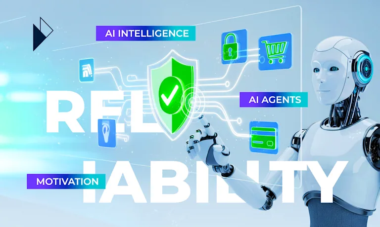 Image Description: A humanoid robot interacts with a futuristic digital interface highlighting the word "RELIABILITY" and a green shield with a checkmark. This visualizes the article's concept of AI agents prioritizing verifiable trust and operational excellence in e-commerce.

Article Summary: The article explains that to succeed in the new era of AI Commerce, businesses must appeal to hyper-rational AI shoppers. This requires shifting focus from traditional marketing to building demonstrable operational reliability. By creating positive "Trust Signals" through a flawless delivery experience, merchants can prove they are a low-risk option and achieve critical "AI Visibility."