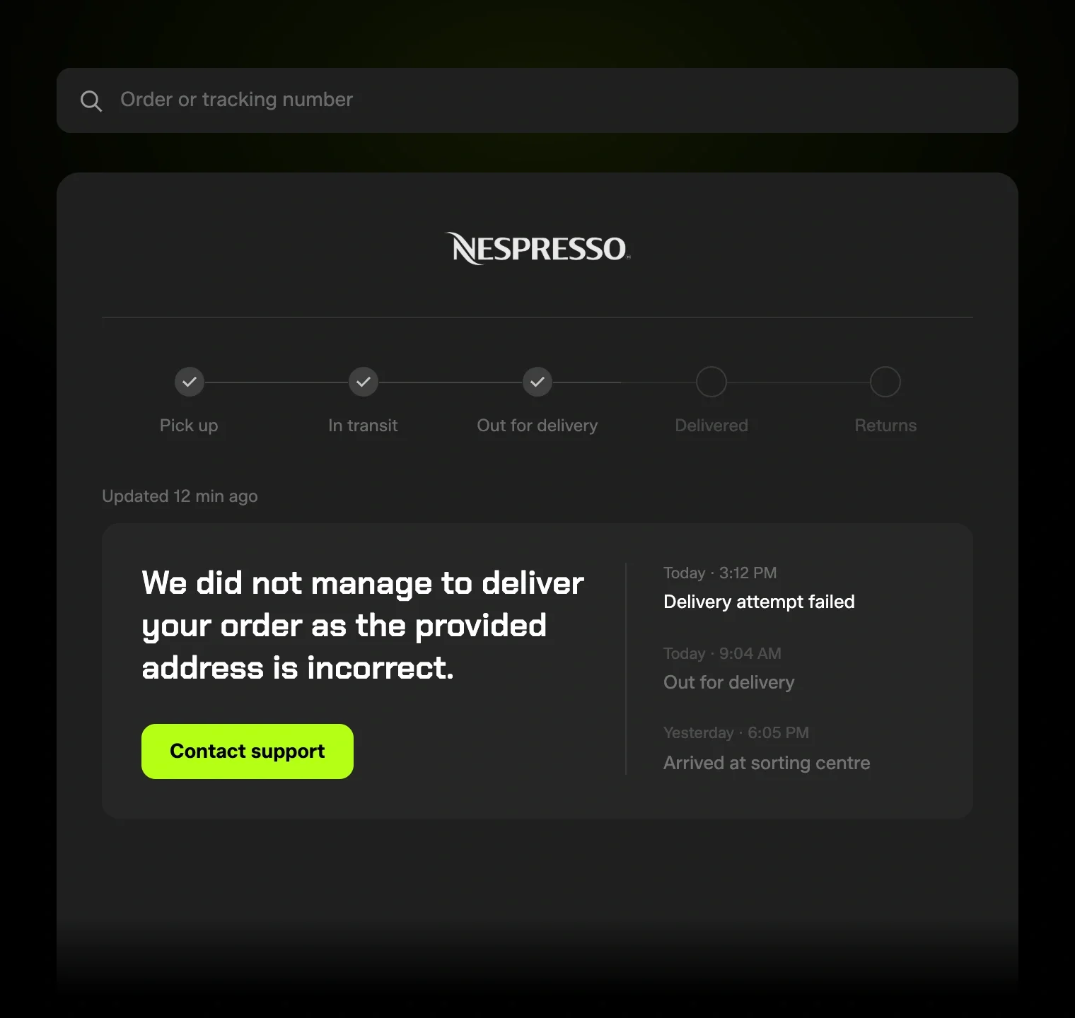 PP tracking page