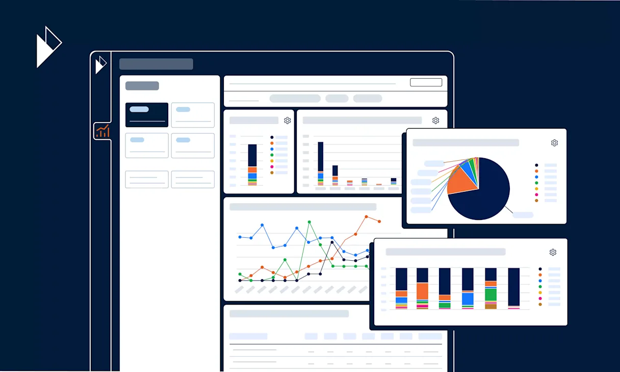 Get a clear overview of logistics operations with four comprehensive reports. Get information about your shipments, delivery issues, and carrier performance to streamline logistics operations. The image is for a blog post talking about the reports and features mockups of how the report looks and some of the charts you can expect to find.