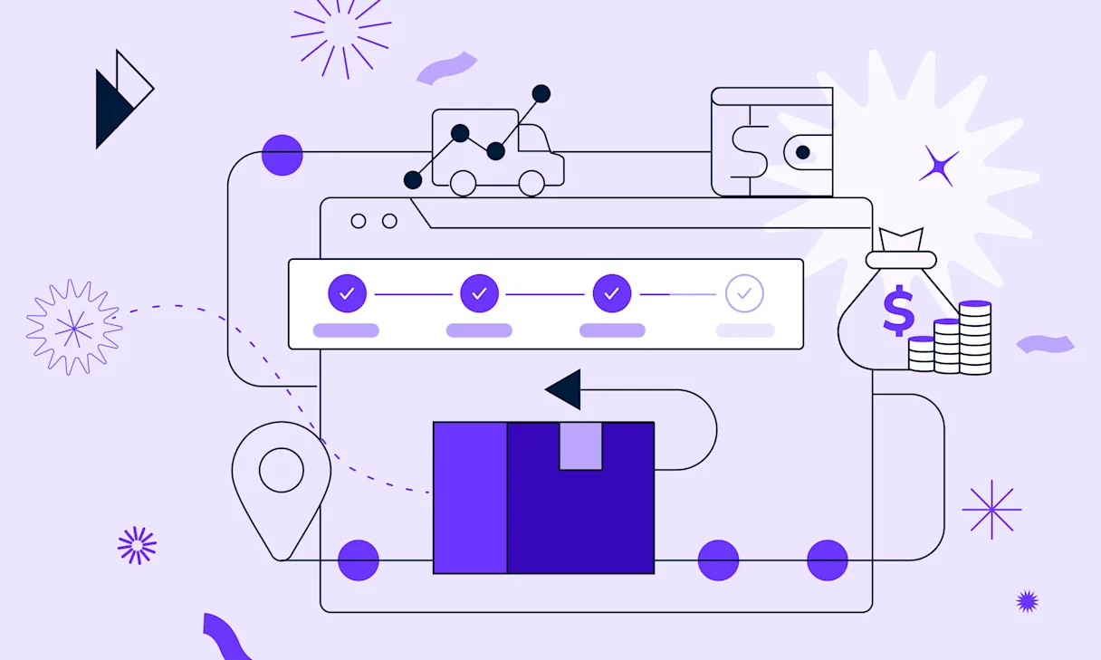 This image visually represents the ideal, hassle-free product return experience. The graphic highlights key elements of a smooth return process, starting with the simple, step-by-step procedure indicated by the checked boxes. This suggests a clear and easy-to-follow return journey for customers. The website interface emphasizes the ability to track returns online, providing transparency and reassurance throughout the process. The interconnected elements and flowing lines convey a sense of speed and efficiency, promising quick turnaround times. Furthermore, the inclusion of a money bag and coins symbolizes a straightforward and transparent refund process. In essence, this image depicts a customer-centric approach to returns, prioritizing simplicity, transparency, and efficiency to build trust and ensure a positive experience for shoppers. This article discusses how e-commerce businesses can turn peak season returns into a revenue stream. It outlines strategies for encouraging exchanges, upselling during the exchange process, and utilizing store credit to retain revenue and encourage future purchases. The article also highlights the benefits of using Parcel Perform's post-purchase platform to optimize the returns process and drive revenue recovery. By implementing these strategies, businesses can transform their returns process into a revenue-generating engine, driving success during the holiday season and beyond.