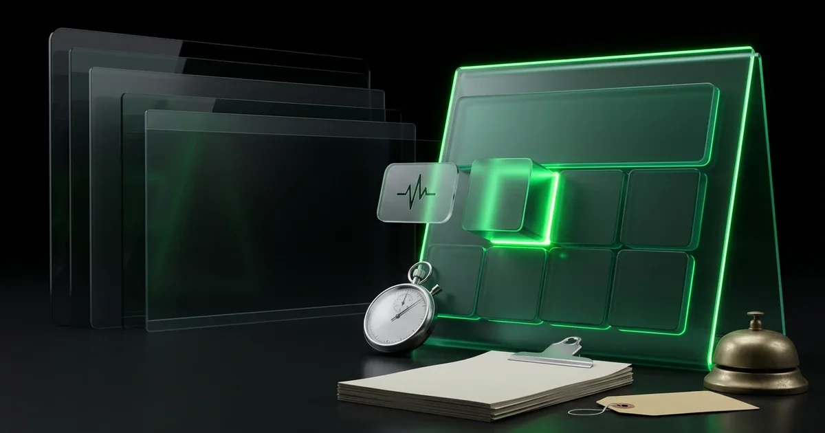 Agentic AI Logistics: Automating Dynamic Delivery Exceptions with glowing green glass displays