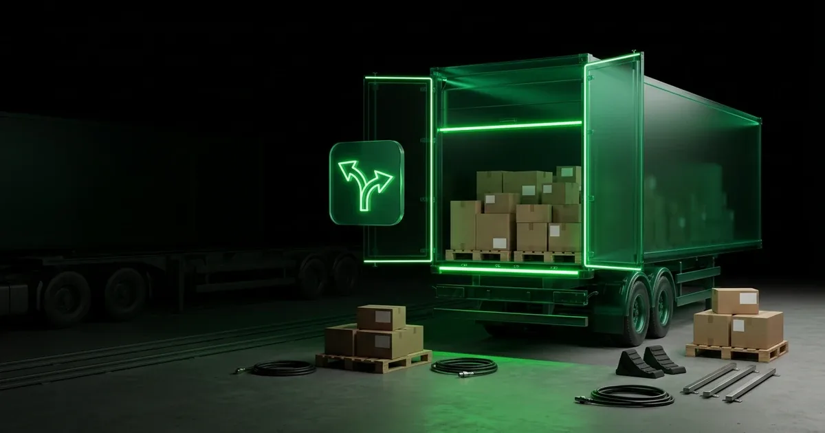 A green neon truck loads boxes: Evade Carrier Capacity Caps in E-commerce Logistics |
