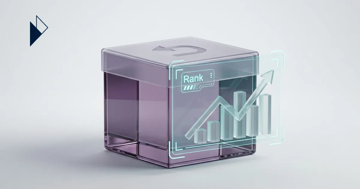 Ecommerce Returns Policy: Why Yours Hurts AI Ranking — Read on for the purple neon panel floating over a white box.