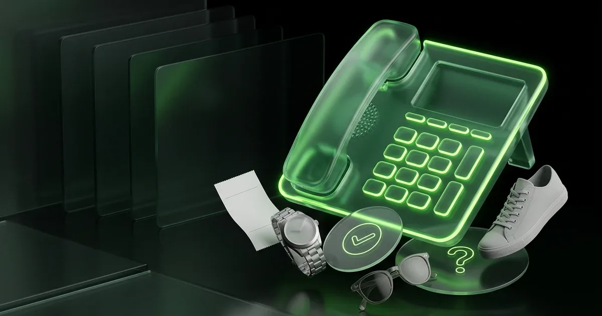 A white box is surrounded by glowing holographic screens displaying AI Delivery Prediction to cut WISMO Tickets in E-commerce