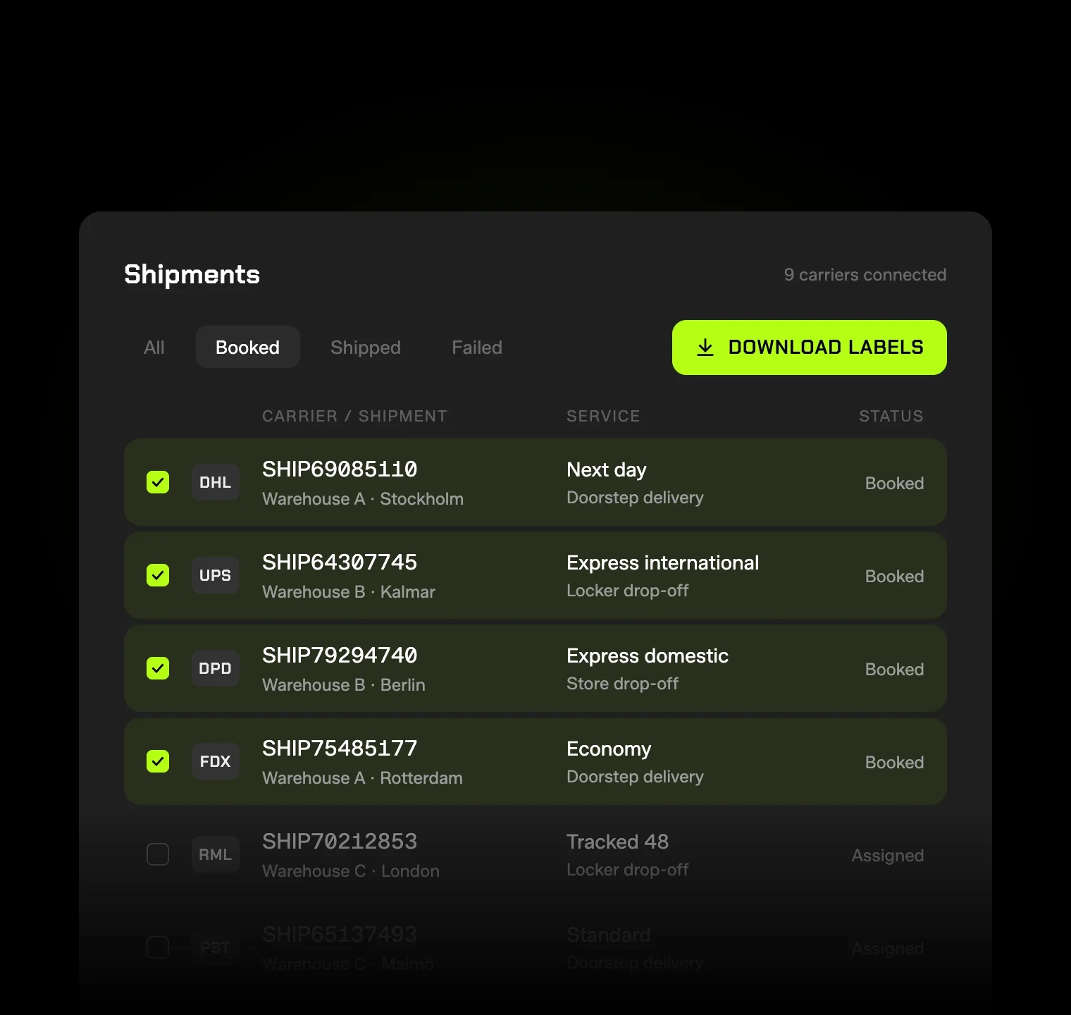 Logistics feature 03