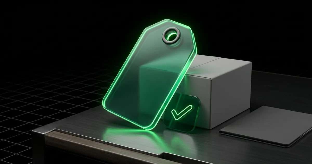 A glowing green tag and box show Delivery Exceptions: Perform.AI vs AfterShip Handling &