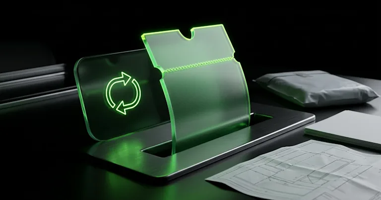 Glowing green ticket and parcel for Perform.AI vs TrackingMore: Multi-Carrier Tracking