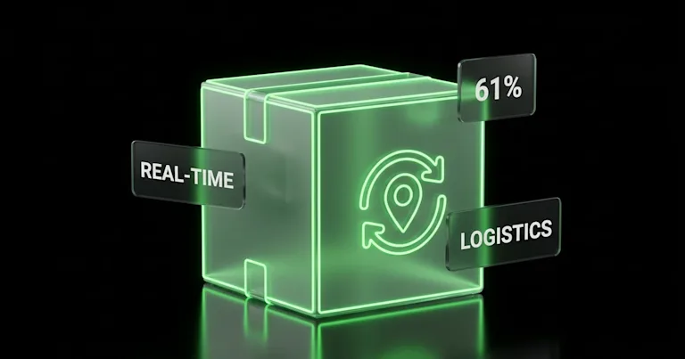 Glowing data blocks enter a metallic AI cube, exiting as shattered pieces with charts, showing Why AI Personalization Logisti