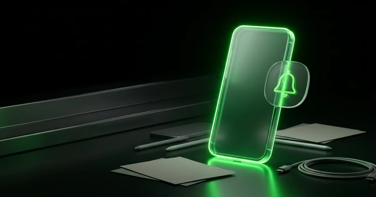 A neon green smartphone with a glowing bell shows how to automate your WISMO deflection stack before