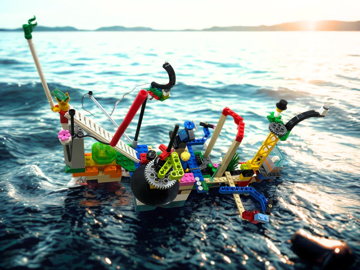 大海原を進むブリングアウト号