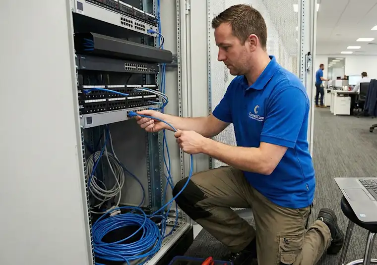 Tech&Digital-Landscape-Telecom system installation-installing office