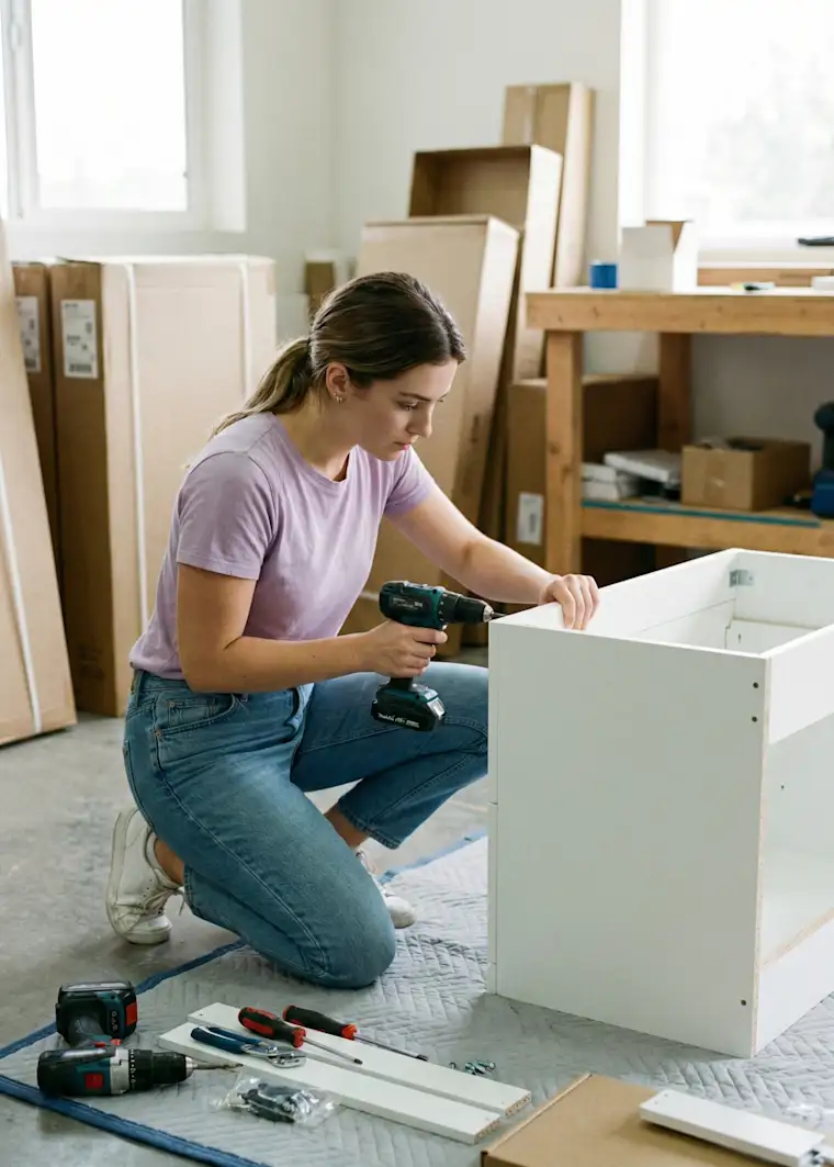 Housing - Portrait - Bathroom Equipment - Client Installing