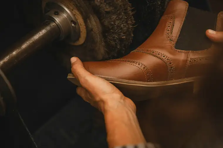 Proximity Services-landscape-shoemaker-fr-Leather shoe close up