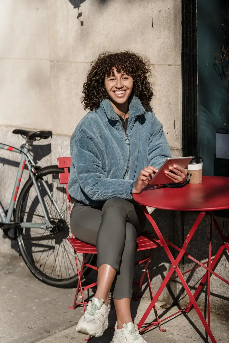 Woman with tablet