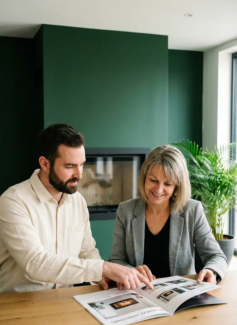 Deco & House-portrait-Fireplace shop-seller catalogue