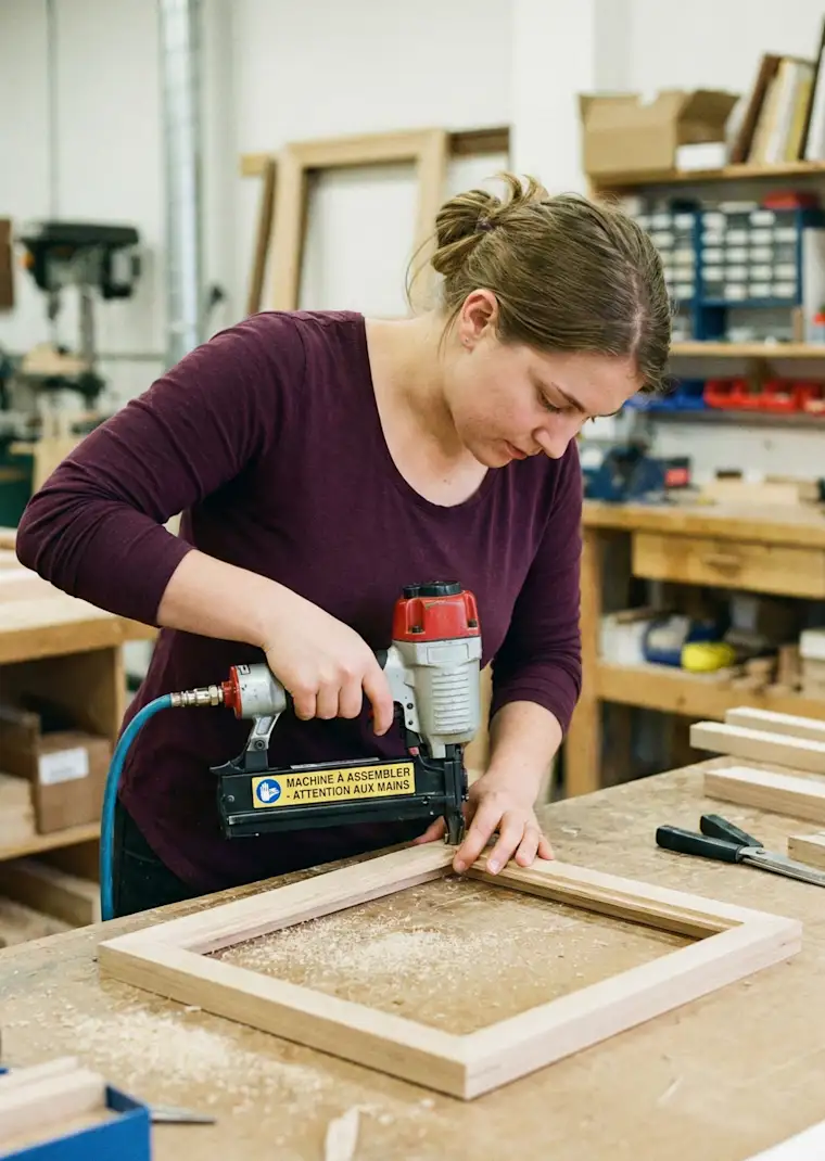 Retail-portrait-frame-working on frame