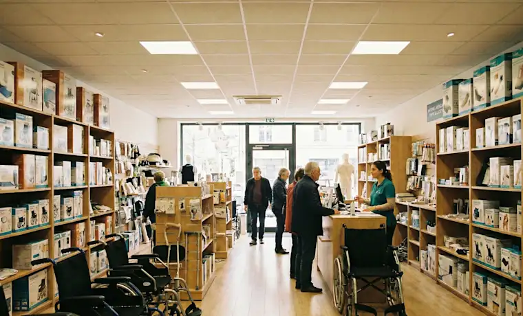 Health-landscape-medical shop-inside