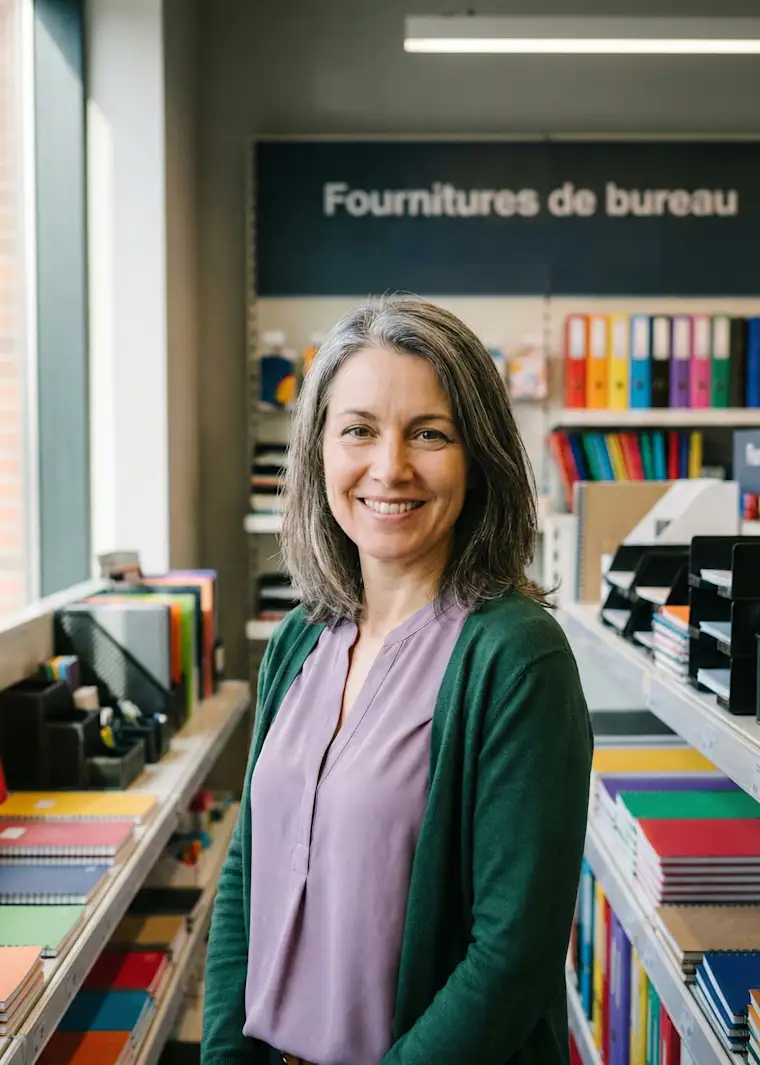 Retail-portrait-office supplies-seller portrait