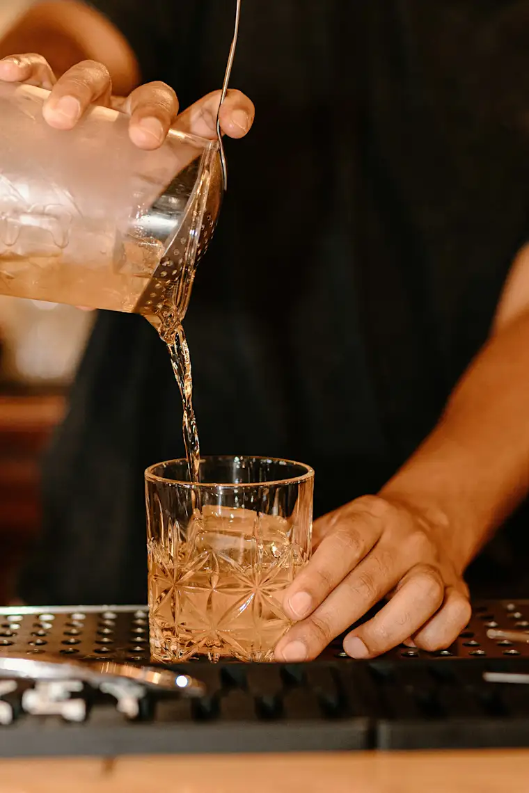 Food and Restaurants-portrait-bar-fr-pouring drink