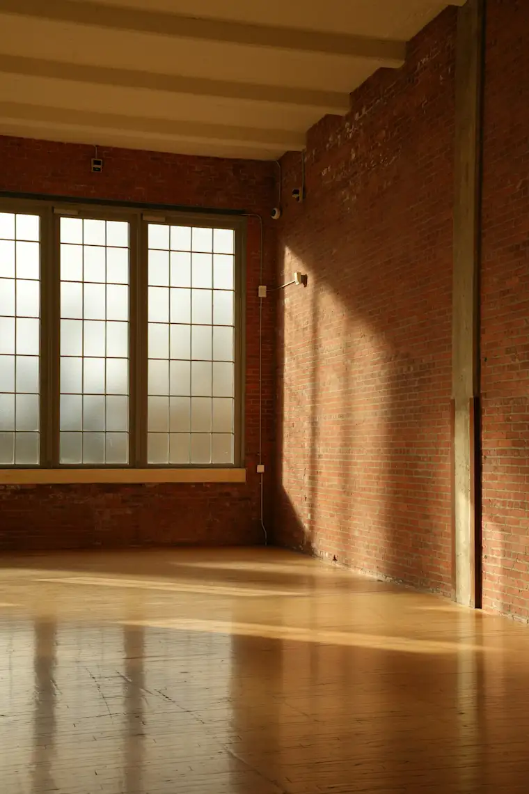 Arts Entertainment-portrait-dance school- empty dance studio