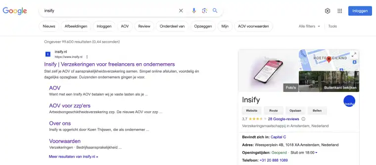 Featured snippets van Insify om SEO te boosten