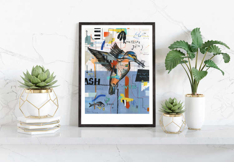 Kingfisher print van Astri Verdi