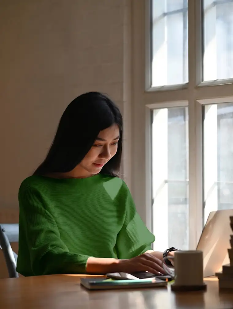 Entrepreneur - Portrait - Working on Laptop