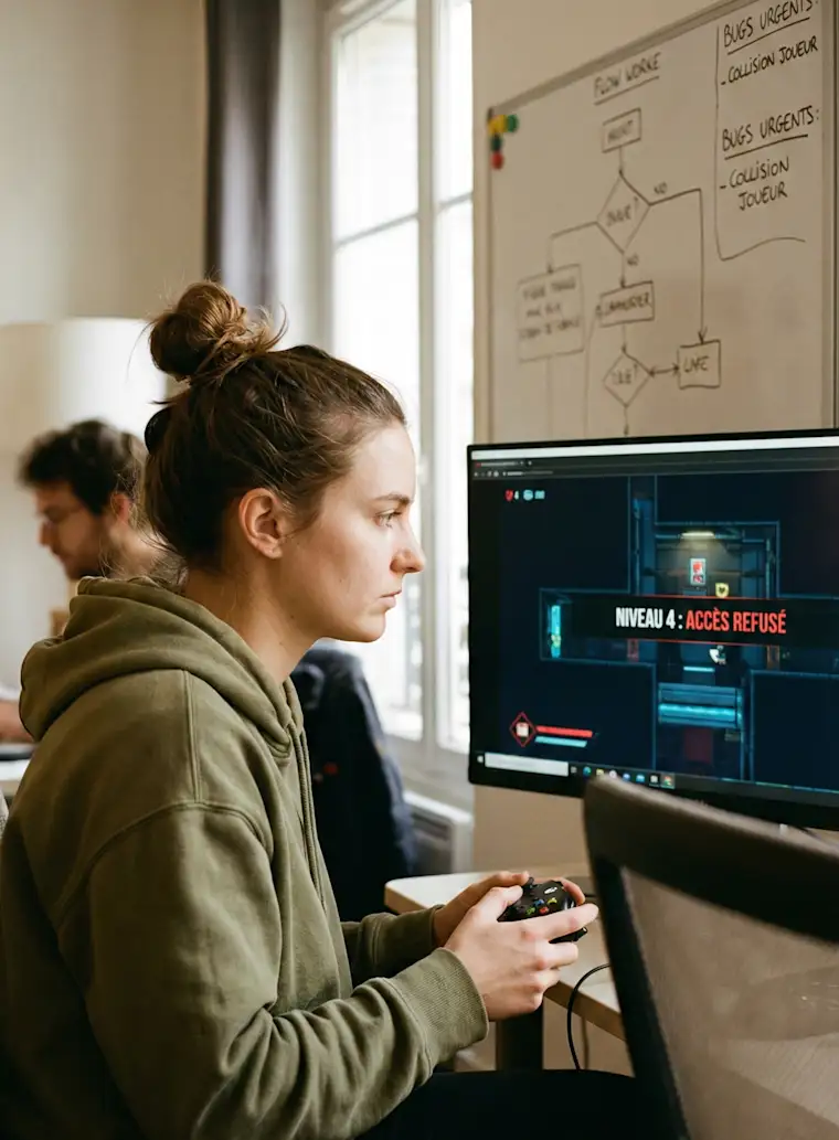 Tech&Digital-Portrait - Video Games dev-testing game