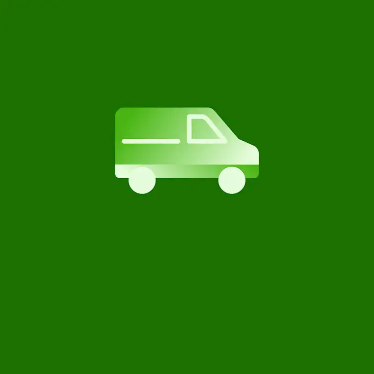 All - Business Car Insurance Card - Business Van icon on green background.png