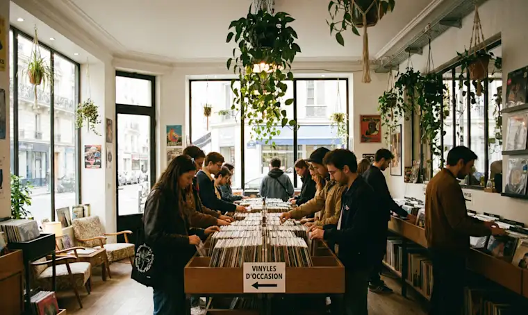 Arts Entertainment-landscape-record shop- shop