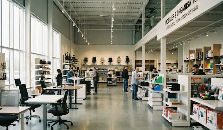 Retail-landscape-office supplies-inside store