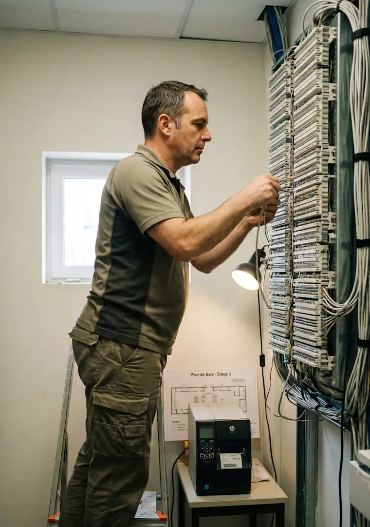 Tech&Digital-Portrait-Telecom system installation-installing