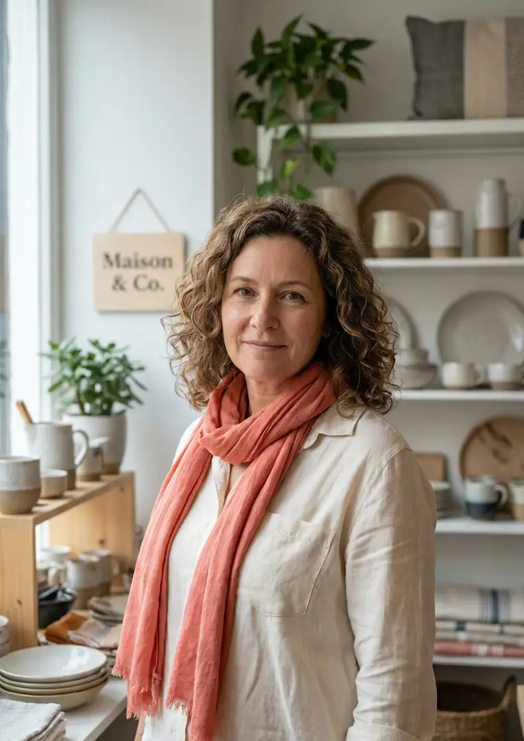 Deco & House-portrait-deco and house shop-seller in shop