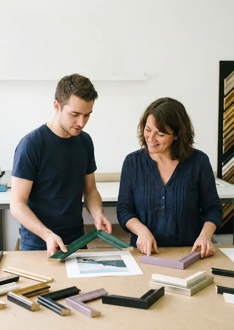 Retail-portrait-frame-working on frames